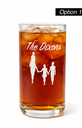[81664] Glass Tumbler (16 oz) Large | Family Character W Name